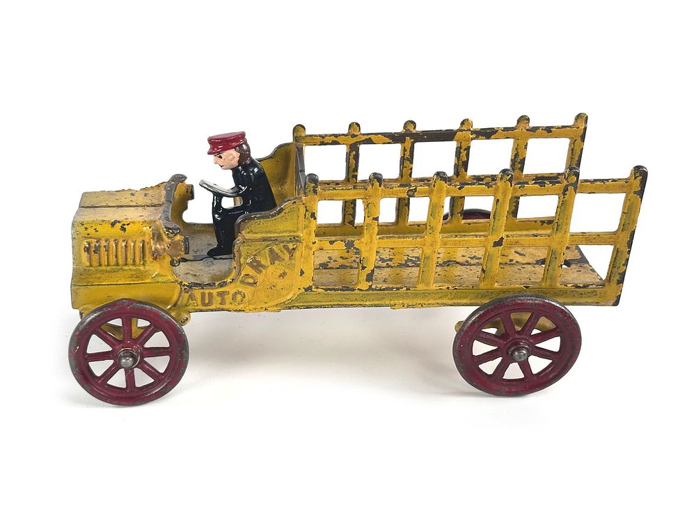 Lot 282: Rare Auto Dray by Kenton Toys in Yellow