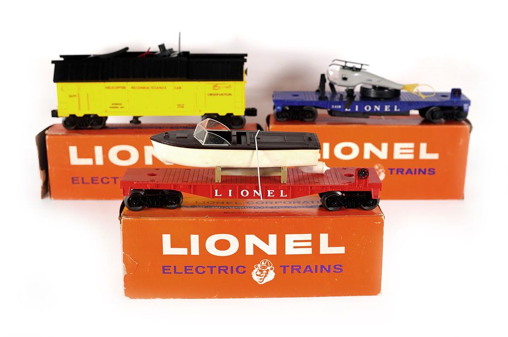 Lot 410: Lionel Freight Cars 3619 6501 3419 Boxed