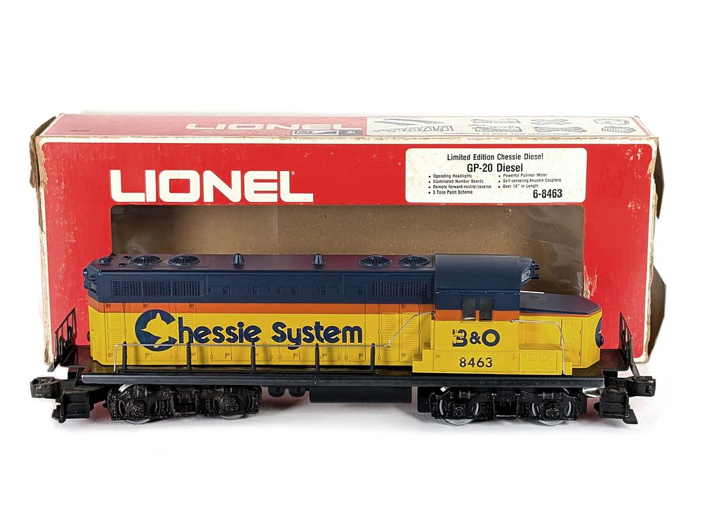 Lot 414: Lionel Chessie GP-20 Diesel Engine 6-8463 Boxed