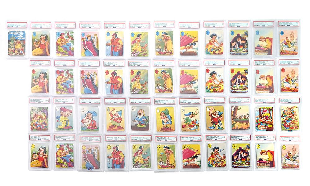 Lot 135A: 1951 Snow White PSA Graded Complete 45 Card Set Rare