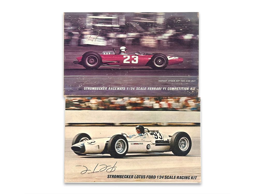 Lot 228: Strombecker 1/24 Scale Competition F1 Ferrari and Lotus Ford Kit