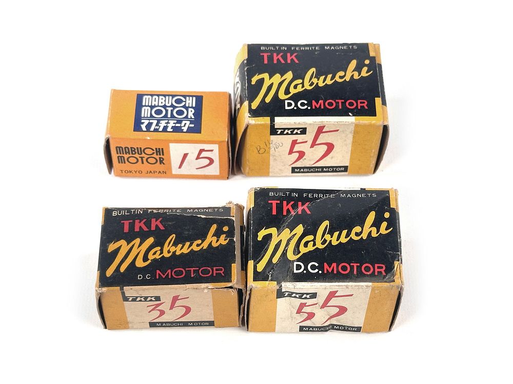 Lot 233: New Old Stock TKK Mabuchi D.C. Motor 35, 15, 55 Set of 3