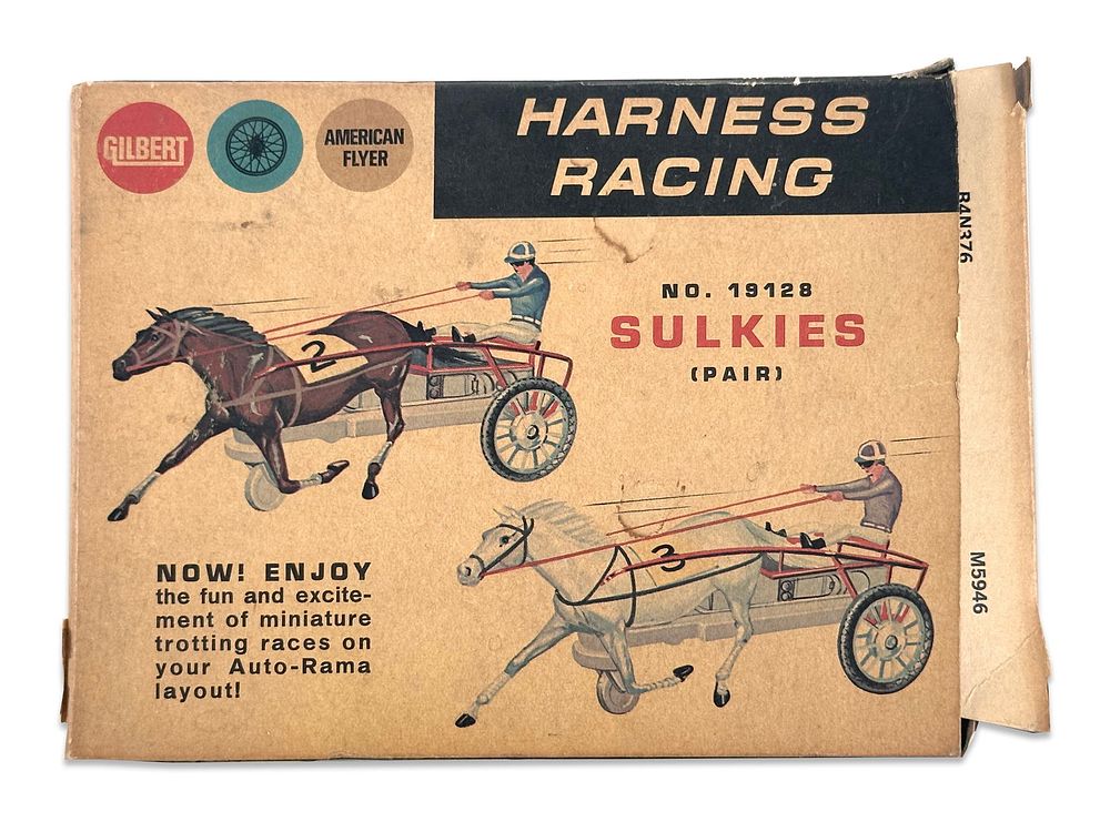 Lot 235: Harness Racing Sulky by AC Gilbert and American Flyer