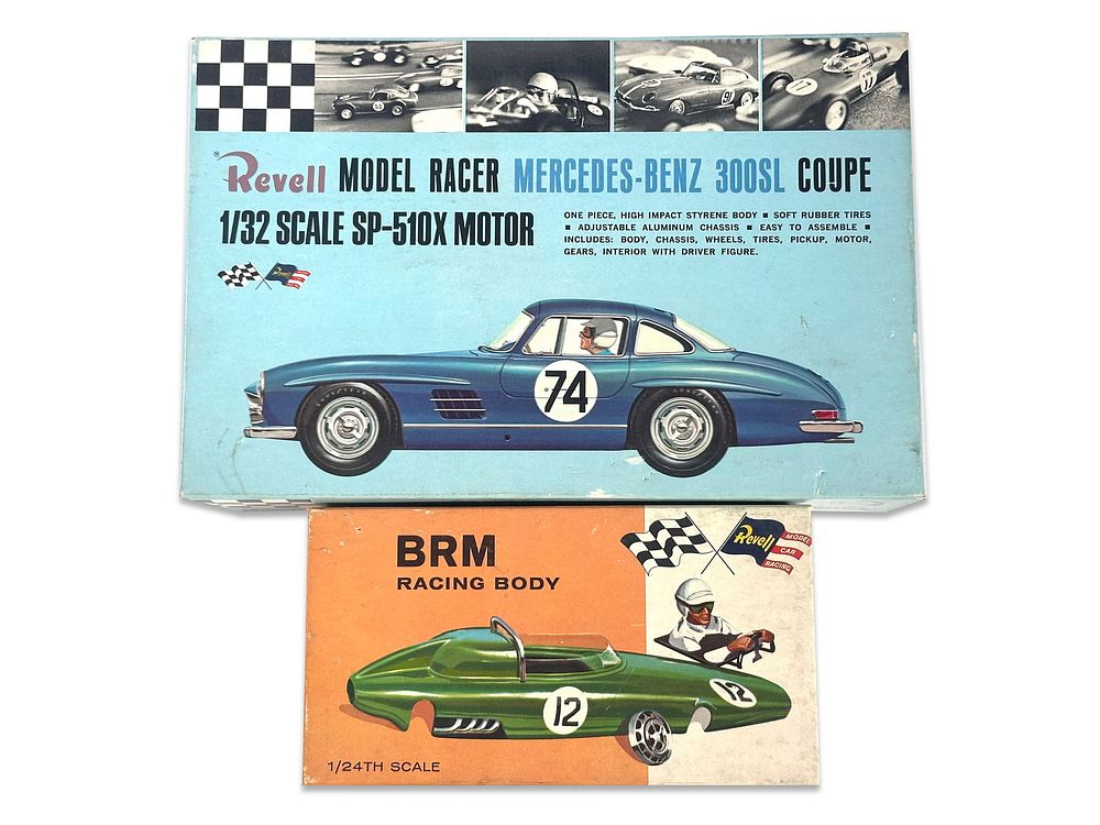 Lot 235H: BMR Racing Body Revell and 1/32 Scale Mercedes 300 SL Race Car