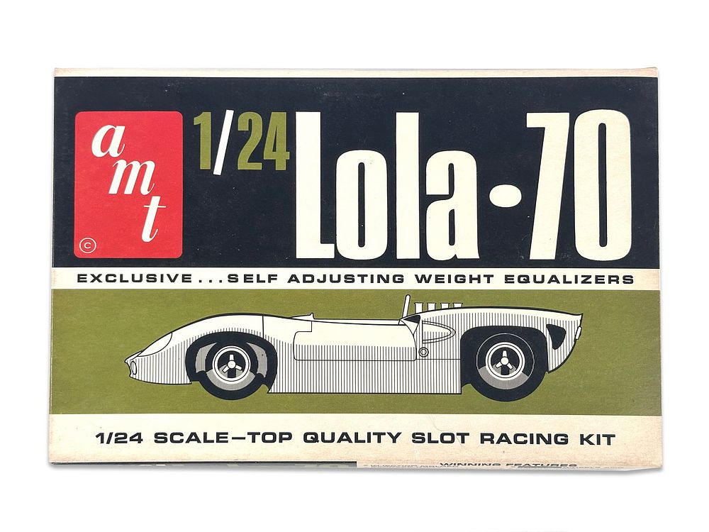 Lot 235K: Desirable AMT Lola 70 1/24 Scale Slot Racing Kit