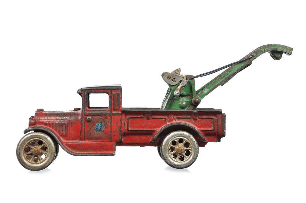 Lot 277J: Arcade Cast Iron Model A Pickup Truck with Weaver Tow Boom