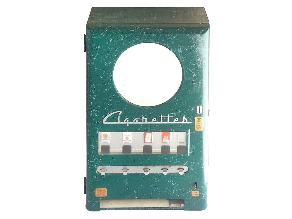 Lot 325F: Vintage 35 Cent Cigarette Machine Counter or Wall Mount
