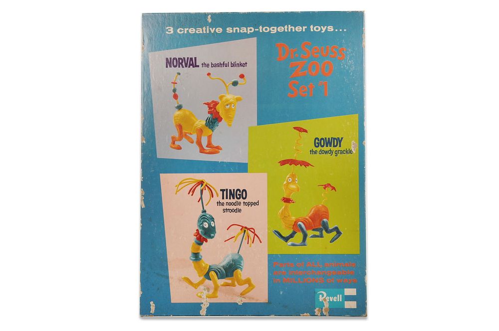 Lot 100B: 1960 Revell The Dr Seuss Zoo Set 1 Extremely Rare Set