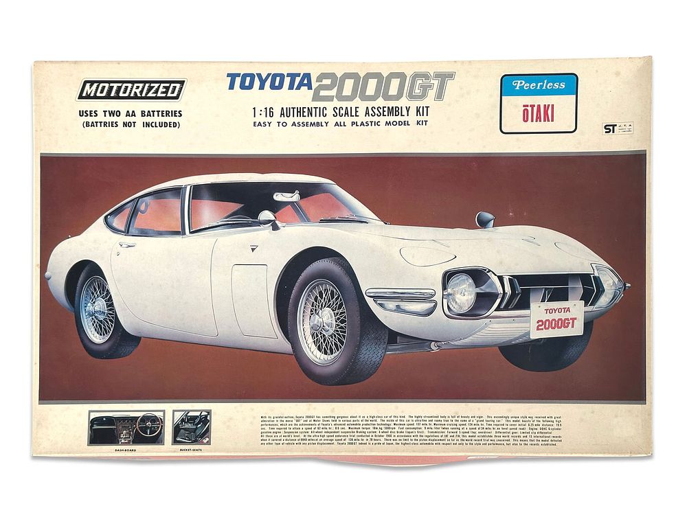 Lot 204G: Rare 2000GT Toyota Model Kit by Otaki 1:16 Scale