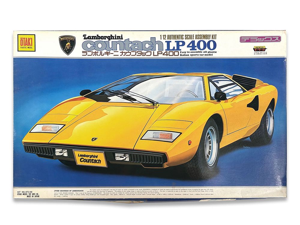 Lot 204H: Otaki Lamborghini Countach LP400 1/12 Model Kit