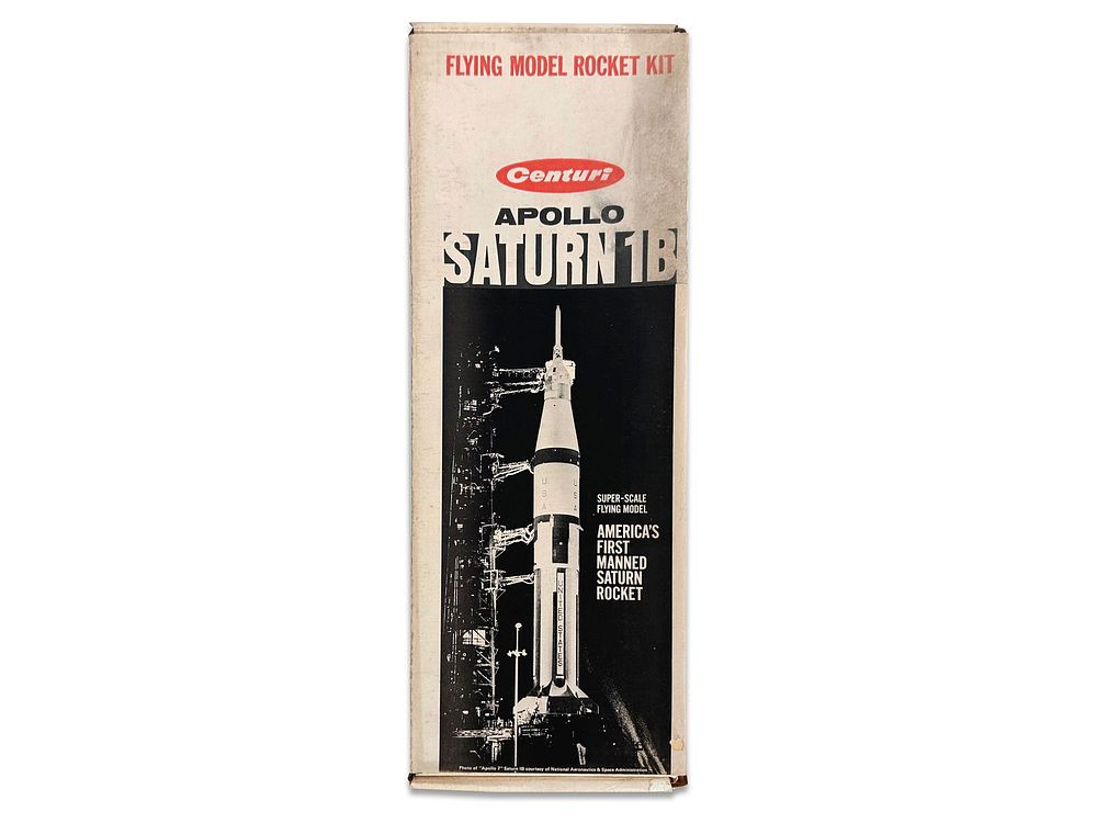 Lot 204K: Centuri Apollo Saturn 1B Model Rocket Kit Estes