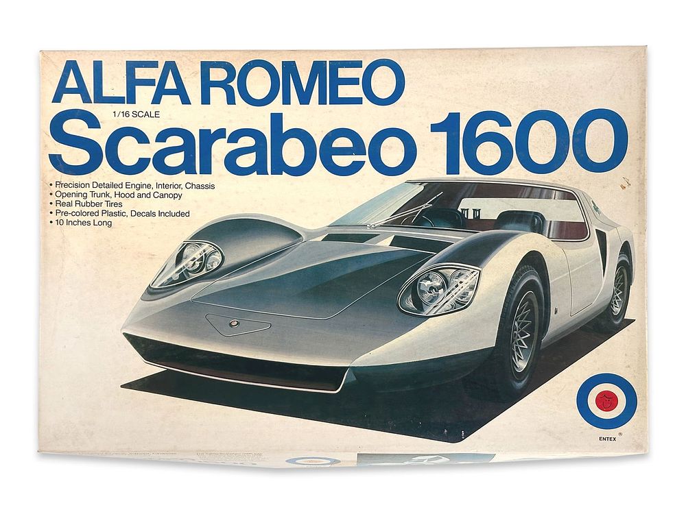 Lot 206B: Entex Alfa Romeo Scarabeo 1600 Model Kit With Motor
