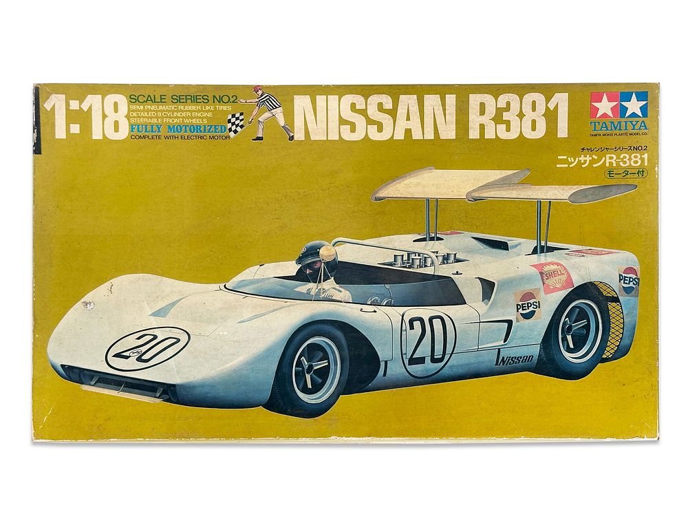 Lot 206C: Green Box Tamiya R-381 Nissan Race Car R381