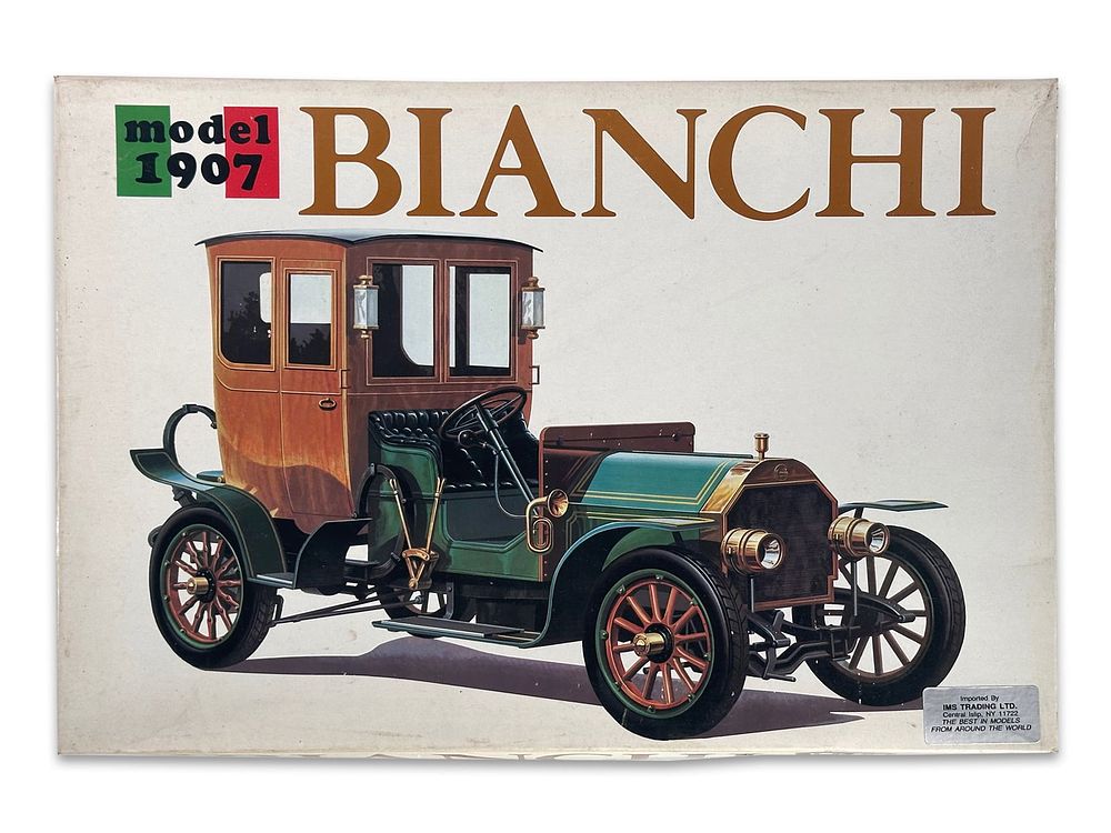 Lot 206E: 1907 Bianchi Car Kit by Bandai 1:16 Scale