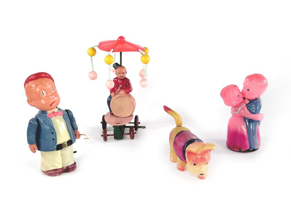 Lot 341E: Japanese Celluloid Lot of Four Characters