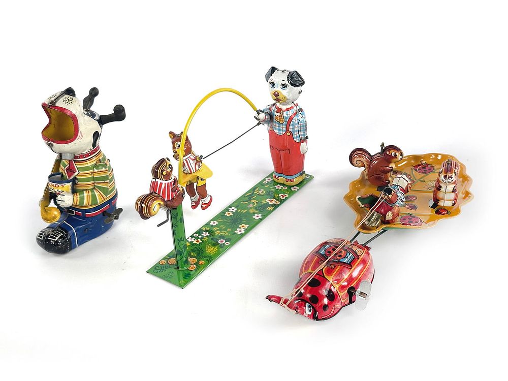 Lot 341H: Tin Windup T.P.S. of Japan Whimsical Toys