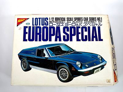 Nichimo Lotus Europa Special. Nichimo - Lotus Europa Special motorized 1/12. MIB and unstarted. 