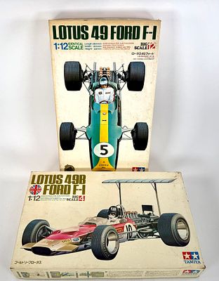 3 Model Car Kits Tamiya Matra MS11/Lotus 49 Ford F-1/Lotus 49B Ford F-1. Tamiya - Lotus 49 Ford 