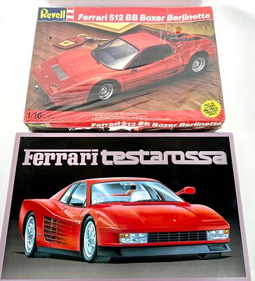 2 Ferrari 512, Ferrari Testarossa MIB. Fujimi - Ferrari Testarossa motorized 1/16 scale MIB 