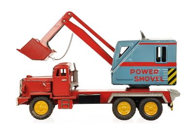 SSS Tin Power Shovel Steam Shovel. This is a Japanese SSS tin power shovel steam shovel. It 