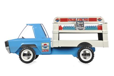 Buddy L Pressed Steel Pepsi Delivery Truck. This is a pressed steel Buddy L Pepsi-Cola delivery 