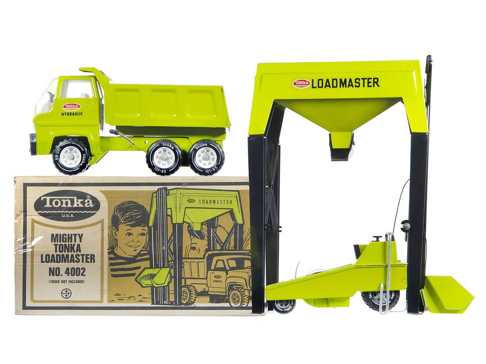 Lot 156: 3 pc. Mighty Tonka No. 4002 Loadmaster Set Boxed