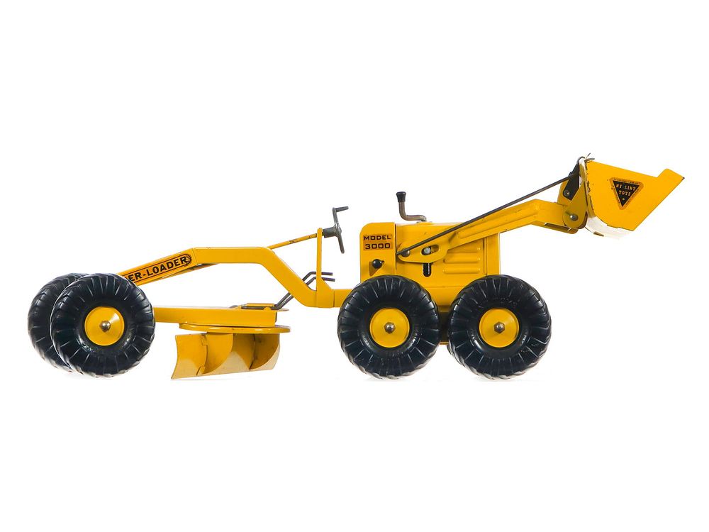 Lot 157: Nylint Pressed Steel Road Grader Loader