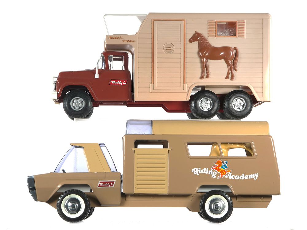 Lot 163: (2) Buddy L Horse Trucks Riding Academy & Buddy L Stables