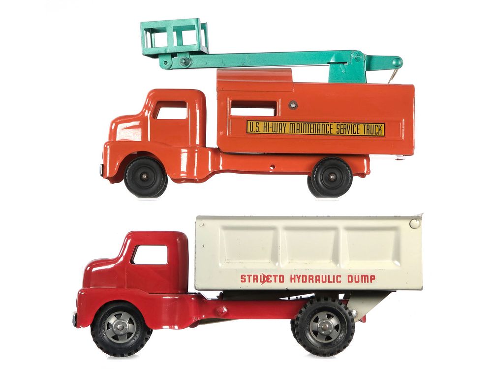 Lot 173: (2) Structo Trucks: Hi-Way Maintenance Truck & Hydraulic Dump