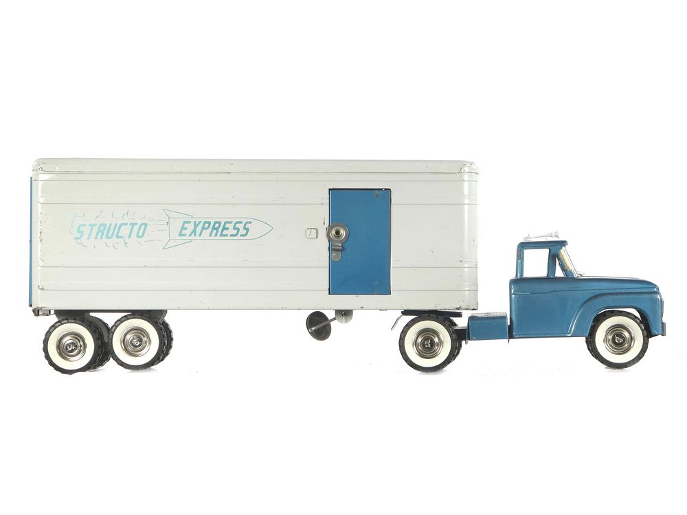 Lot 177: Rare Structo Pressed Steel Structo Express Semi