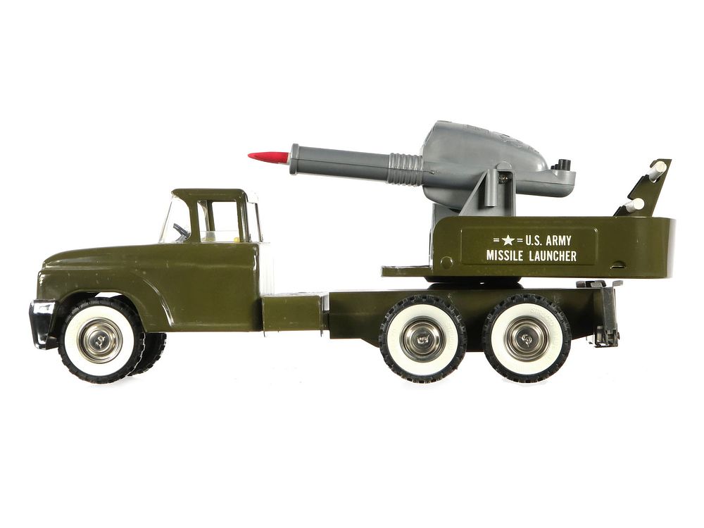 Lot 183: Structo U.S. Army Missile Launcher Pressed Steel