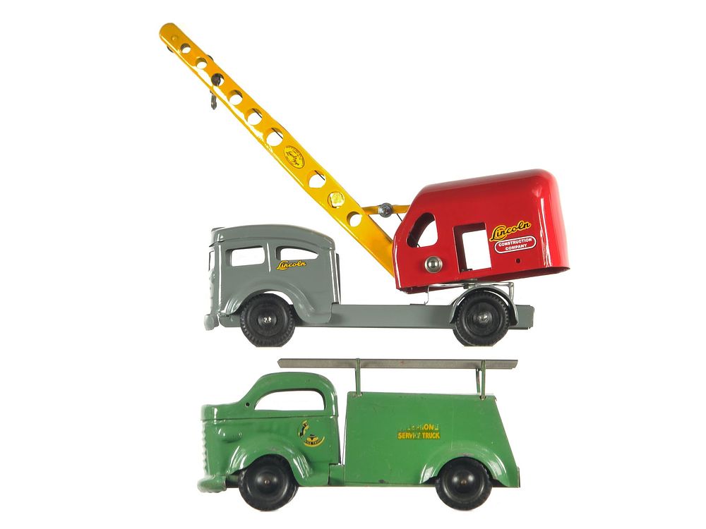 Lot 201: (2) Lincoln Telephone Service Truck & Mobile Crane Truck