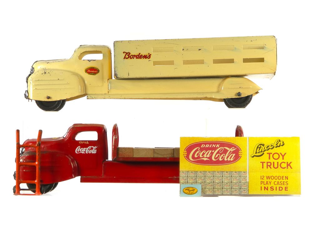 Lot 206: Lincoln Coca-Cola Truck & Bordens Delivery Truck