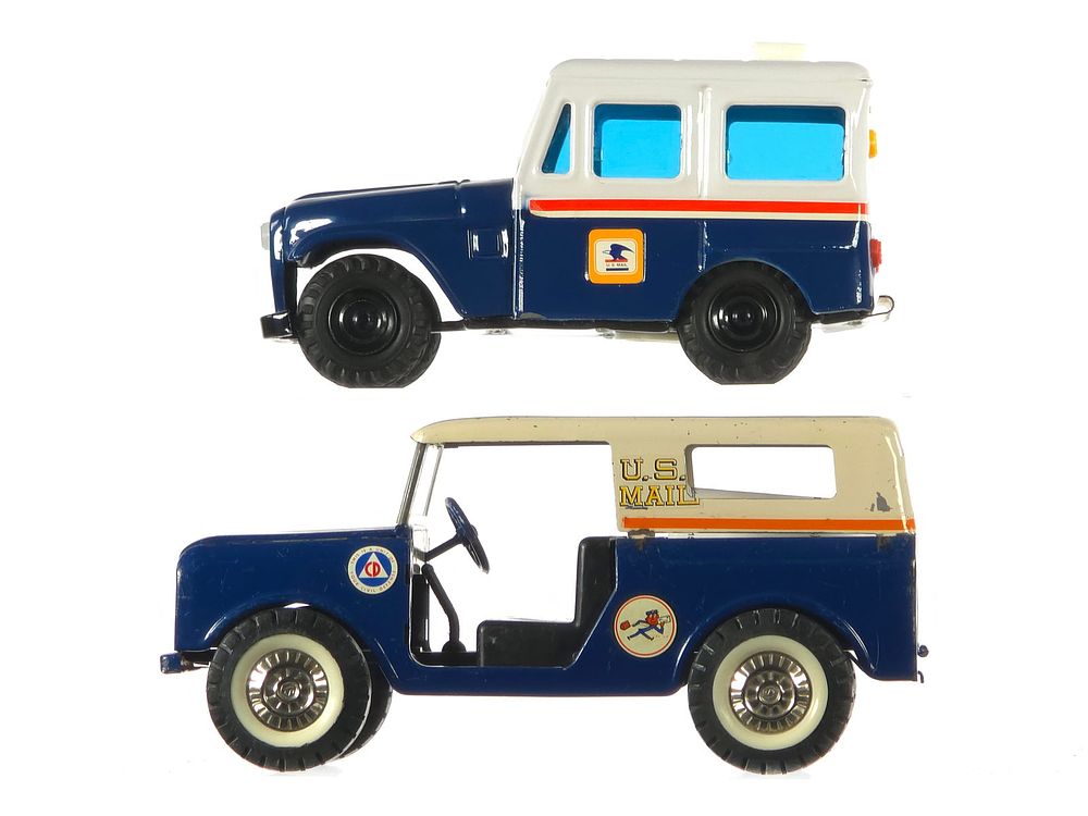 Lot 213: Very Rare Tru-Scale US Mail Truck & USPS Mail Truck Bank