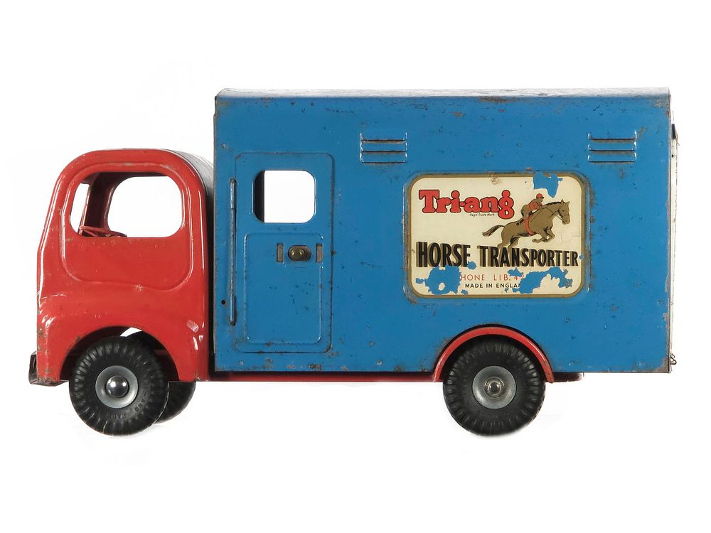 Lot 250: Tri-Ang Pressed Steel Horse Transporter Truck