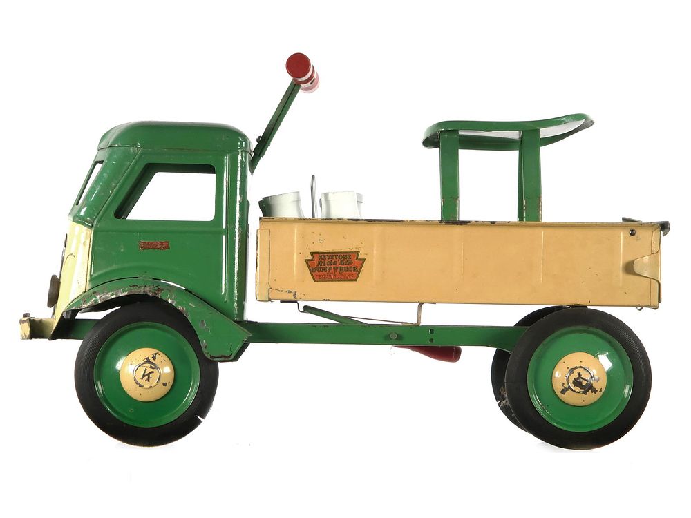 Lot 253: Keystone Pressed Steel Ride'Em Dump Truck