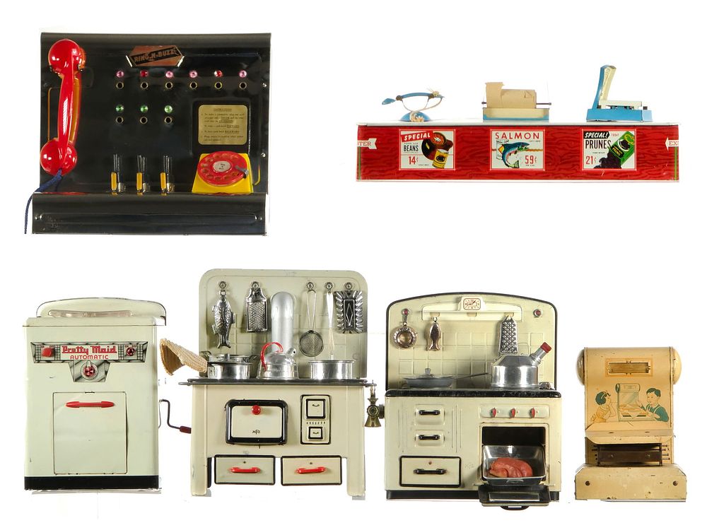 Lot 256: 28+ pc. Switchboard/Counter/Kitchen/Scale/Washer Set