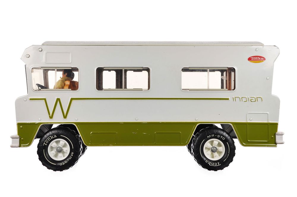 Lot 273: 1970s Tonka Indian Winnebago RV Camper w/2 People