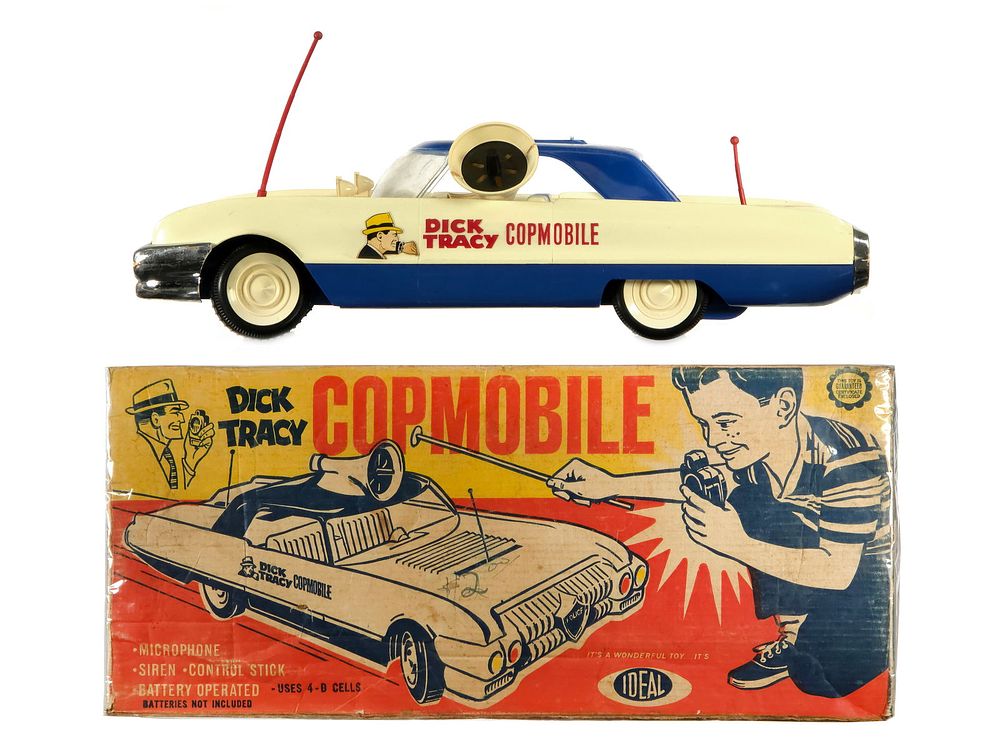 Lot 274: 1963 Ideal Batt. Op. Dick Tracy Copmobile Boxed