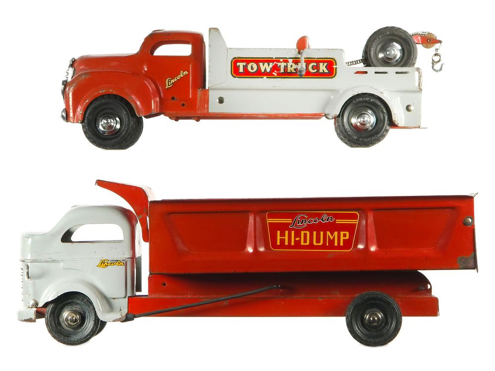 Lot 281: (2) Lincoln Hi-Dump Truck & Tow Truck