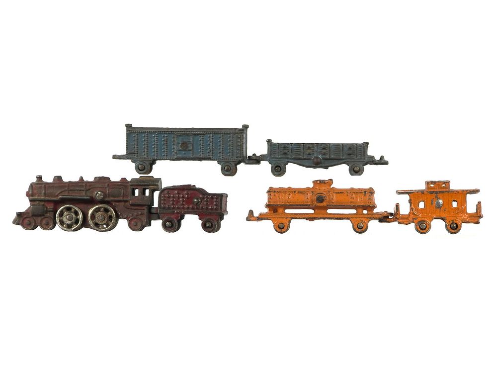 Lot 292: (3) Kilgore Cast Iron Trains