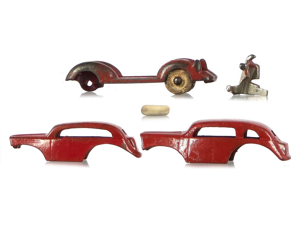 Lot 300: Kenton Toys 5 Parts Nickel Grill Pontiac/ 3 Window Chassis/Tire