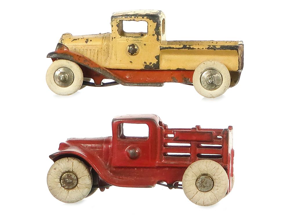 Lot 303: (2) Cast Iron Kilgore Work Trucks