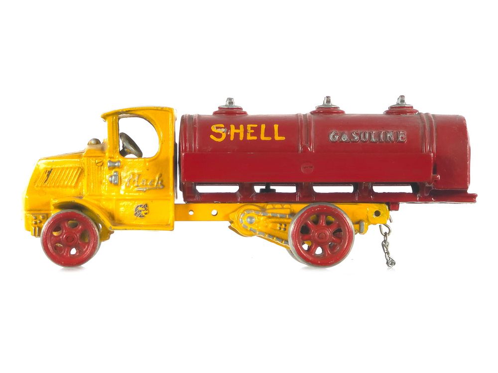 Lot 306: Arcade Toys Shell Gas Truck Custom Iron Toy