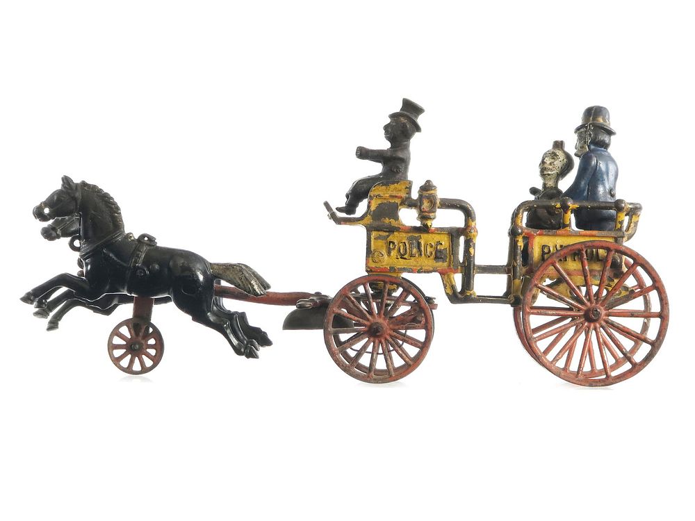 Lot 308: Rare Kenton Happy Hooligan Police Patrol Horse Drawn Wagon
