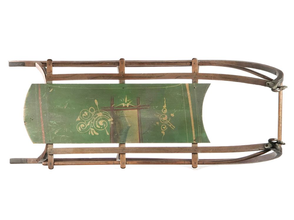 Lot 316: Antique Wooden Dragon Sled