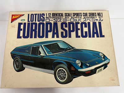 Lotus Europa 1/12 Special. Nichimo Lotus Europa 1/12 Special Motorized, MIB and unstarted. 