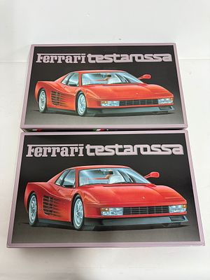 (2) Model Kit Cars Ferrari Testarossa. Fujimi (2) Ferrari Testarossa, MIB and unstarted. 