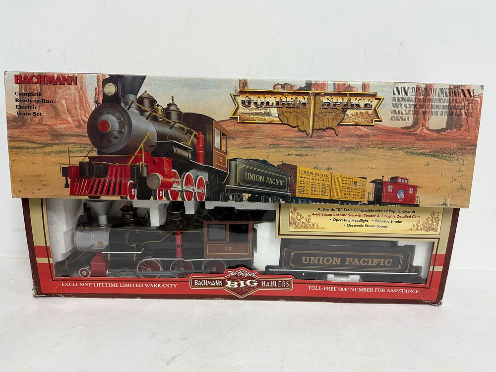 Lot 204: Bachmann Golden Spike Complete Ready to Run Electric Train Set