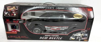 Radio Control New Beetle Black. New Bright Radio Control New Beetle 1/6th scale, ready to run 